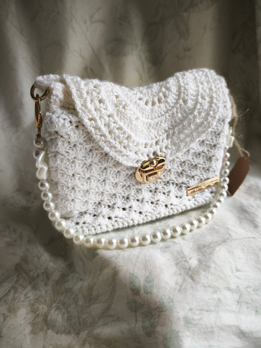 Small white handbag