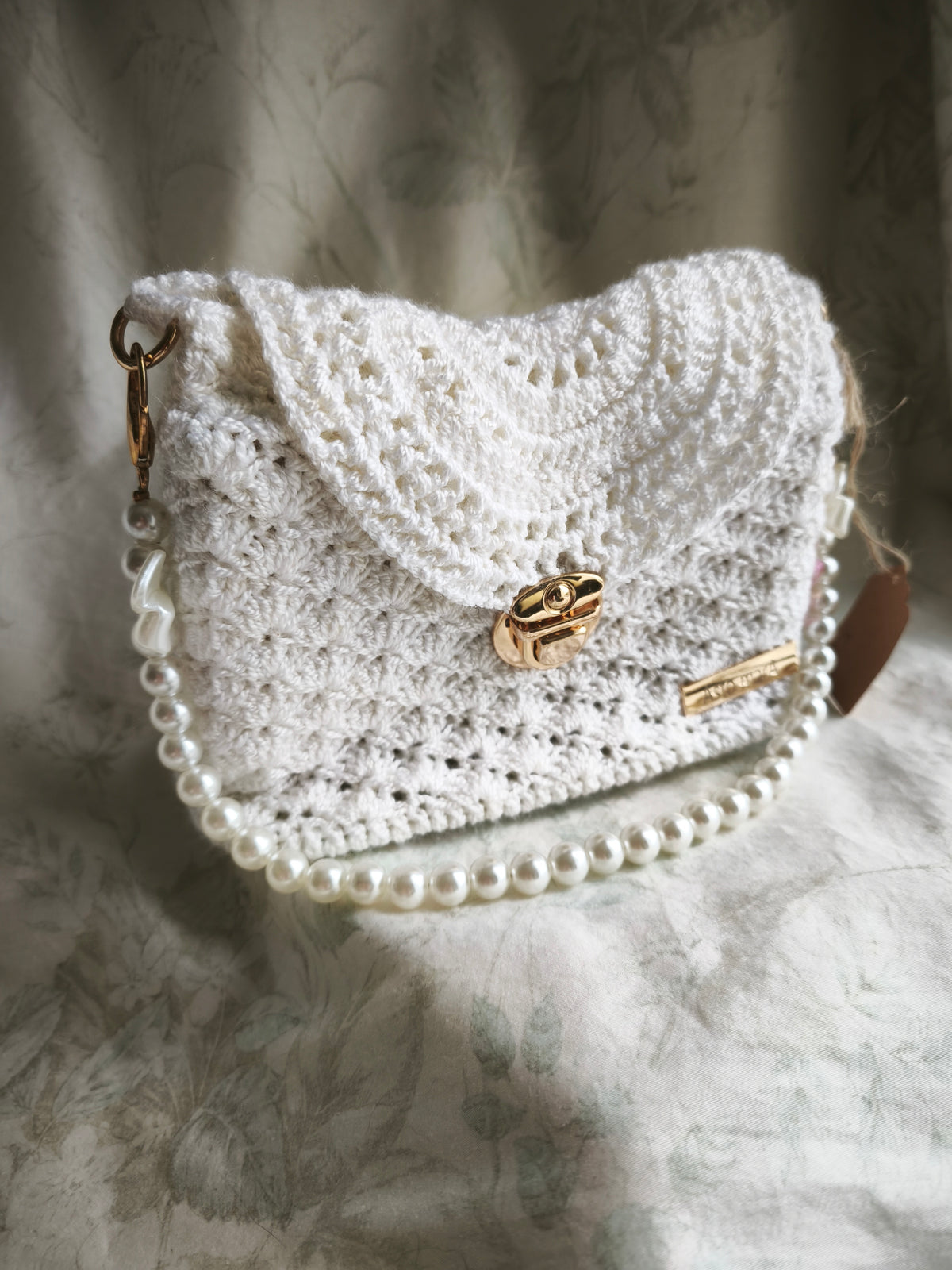 Small white handbag