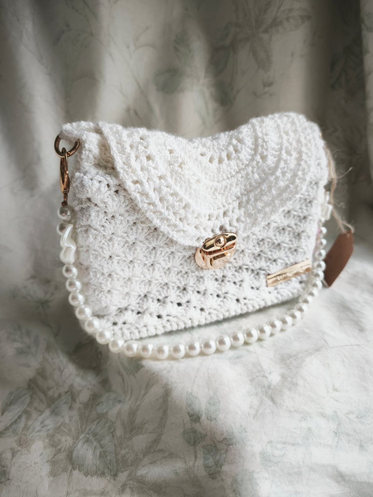 Small white handbag
