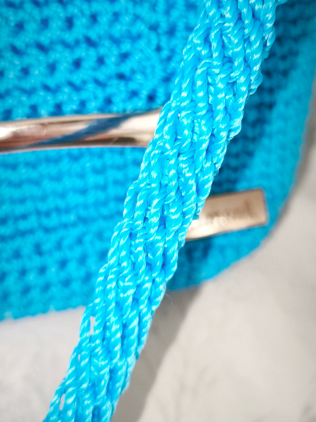 Small blue turquoise handbag clutch