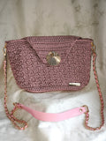 Dusty pink shell bag