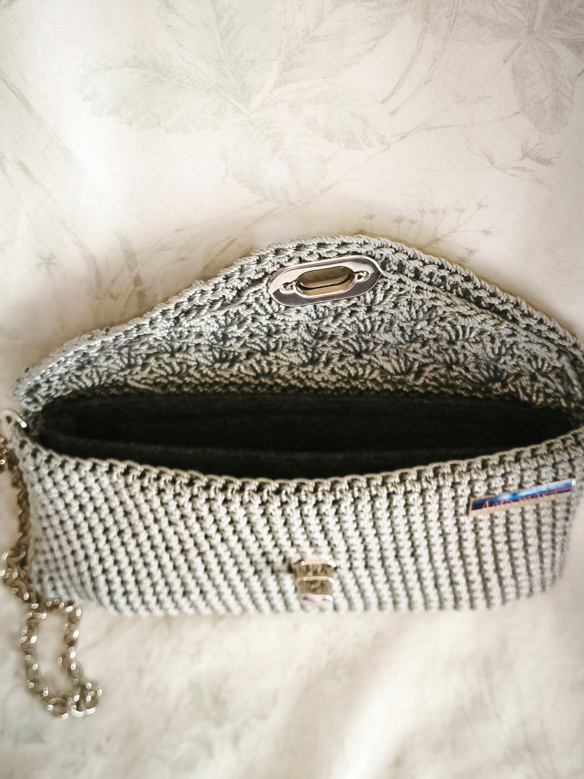 Silver clutch