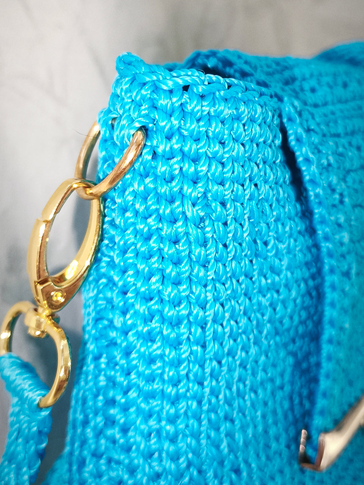 Small blue turquoise handbag clutch