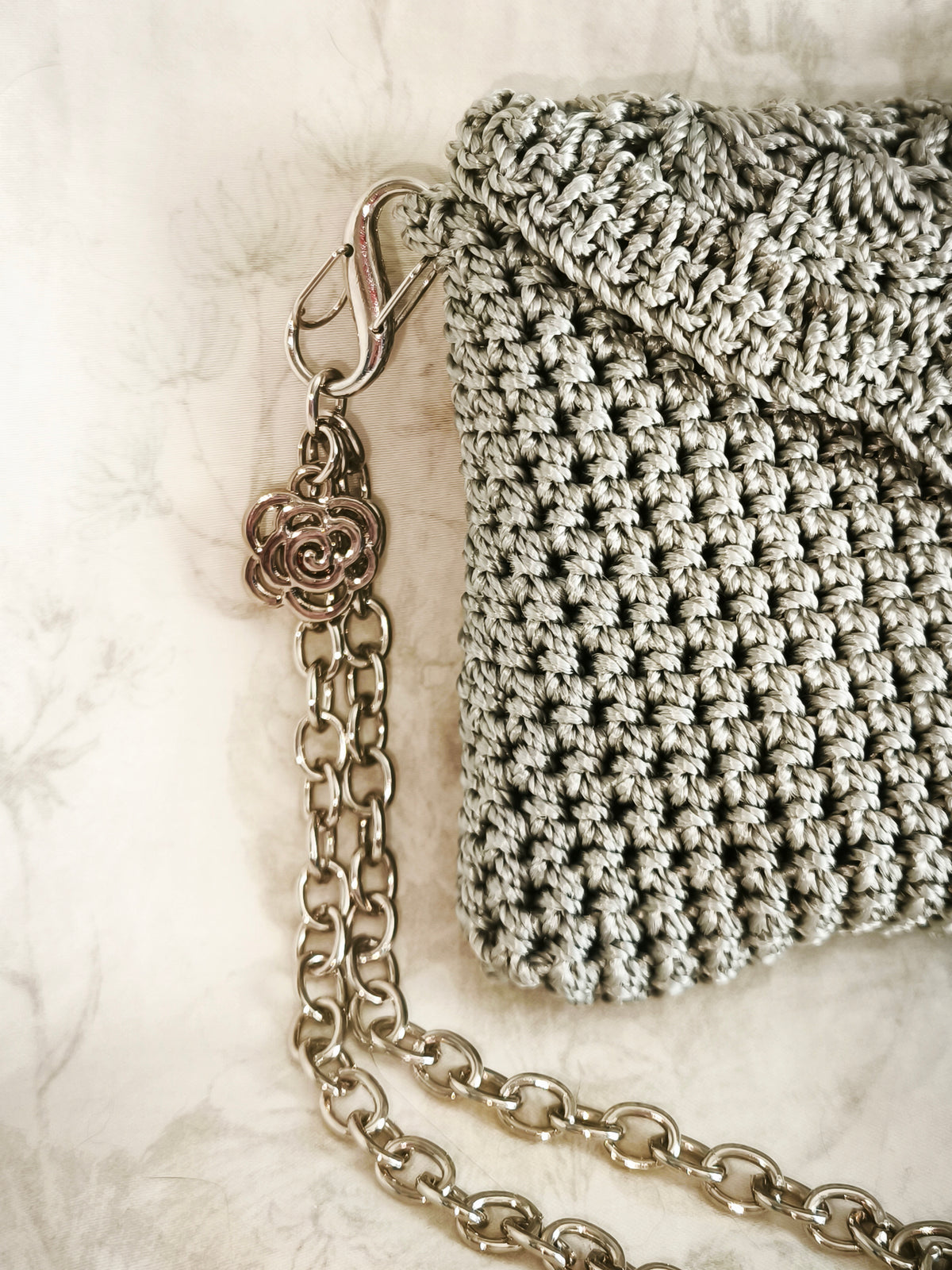 Silver clutch
