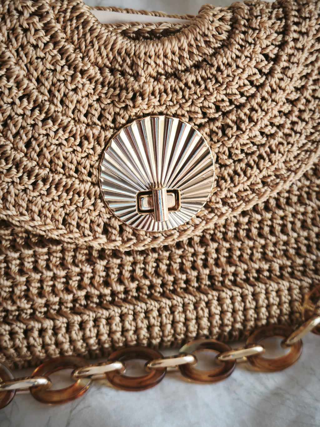 Little golden handbag