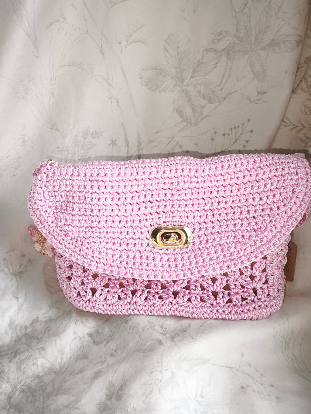 Small pink handbag