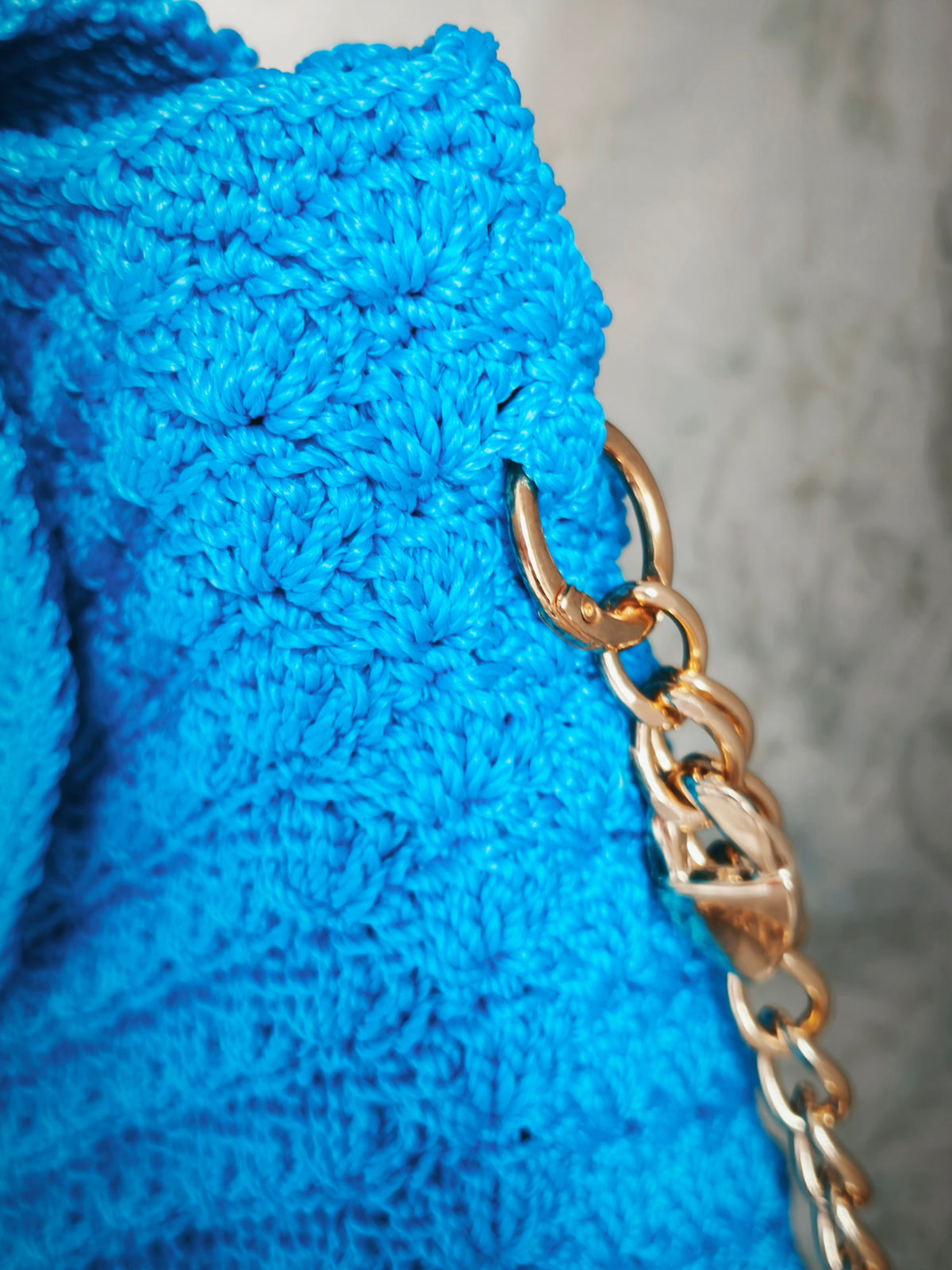 Shell turquoise bag