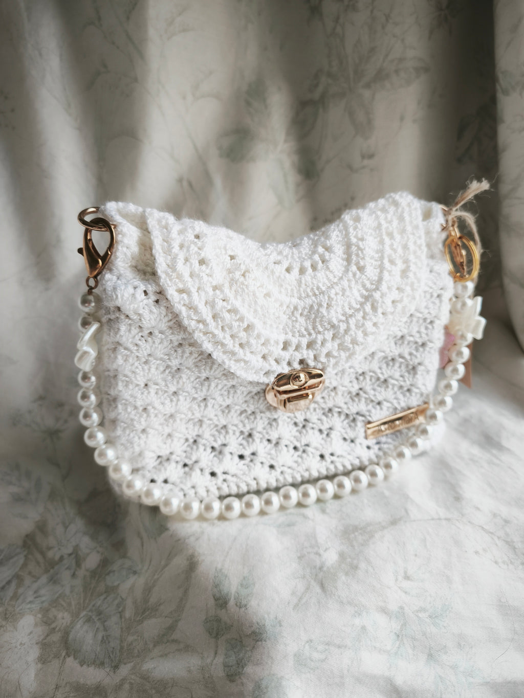 Small white handbag