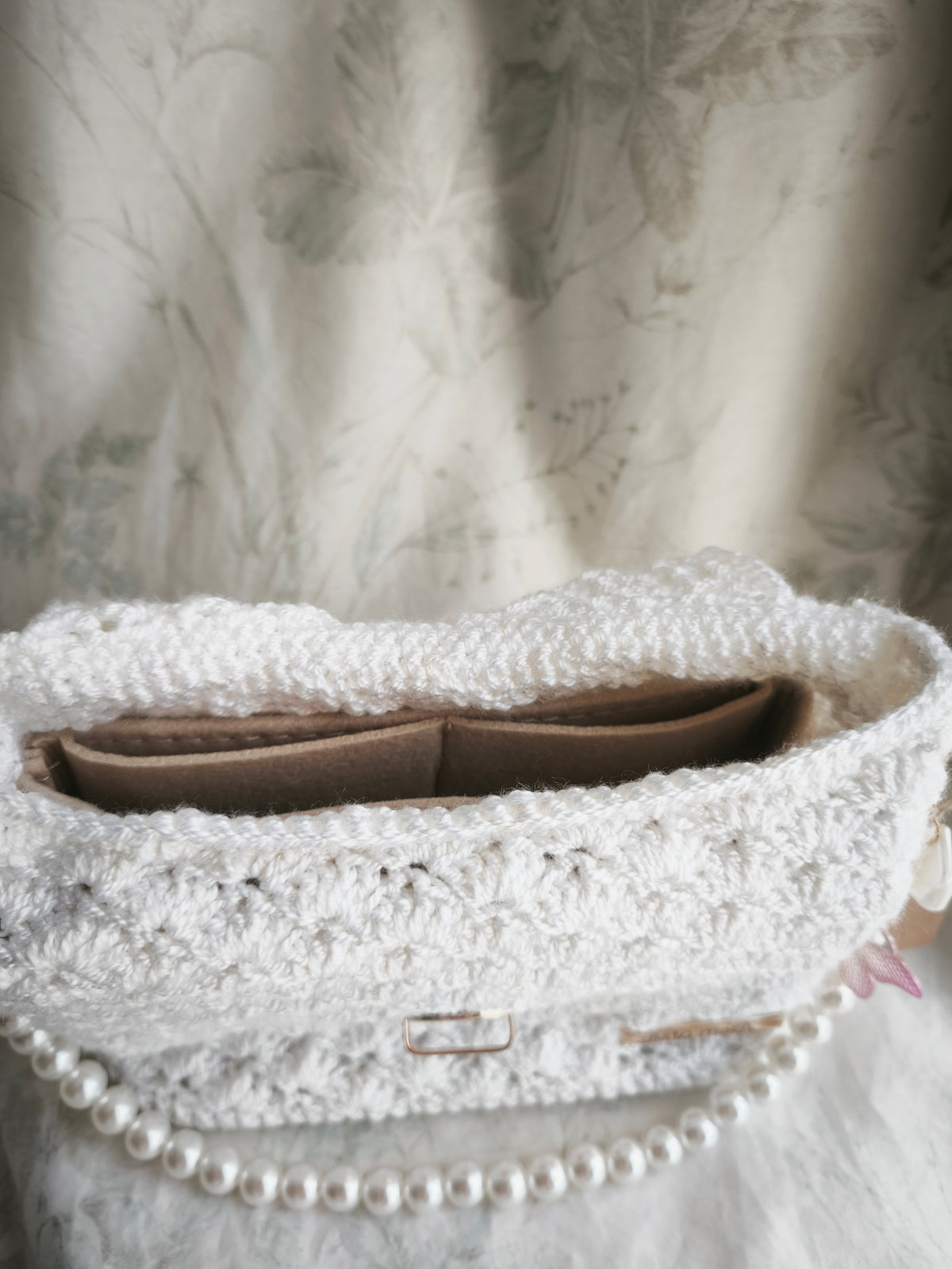 Small white handbag