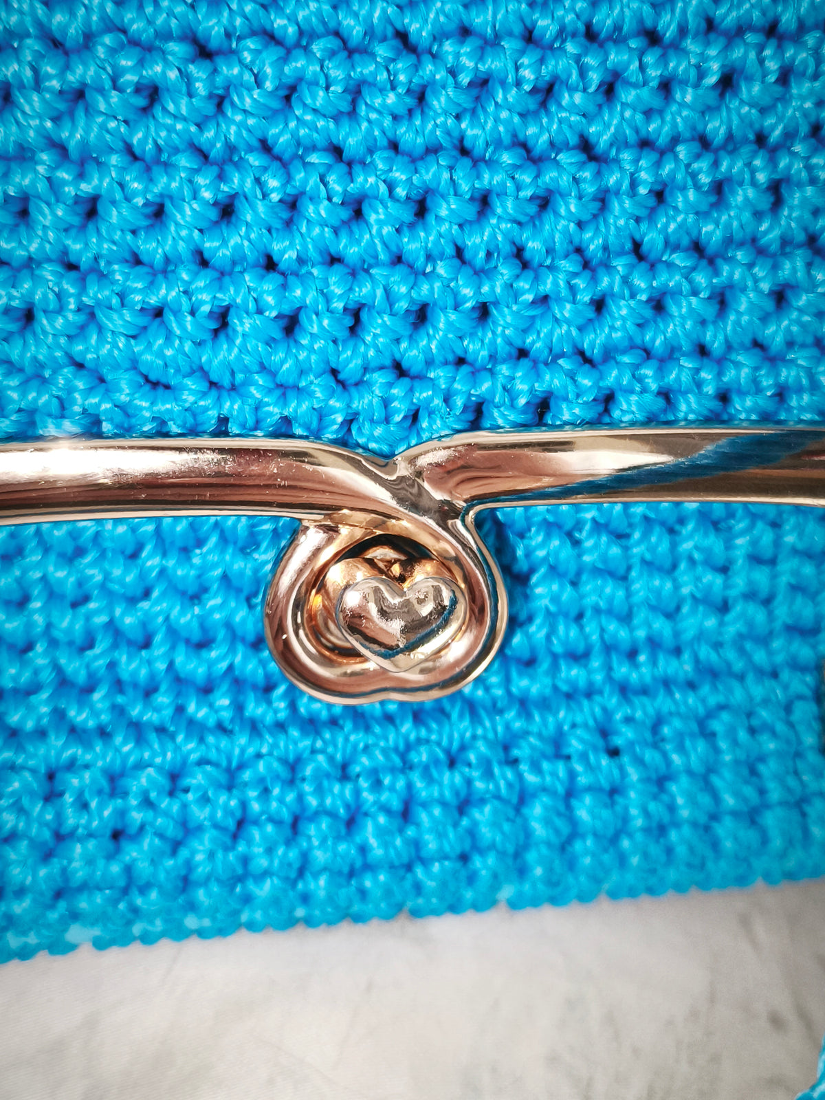 Small blue turquoise handbag clutch